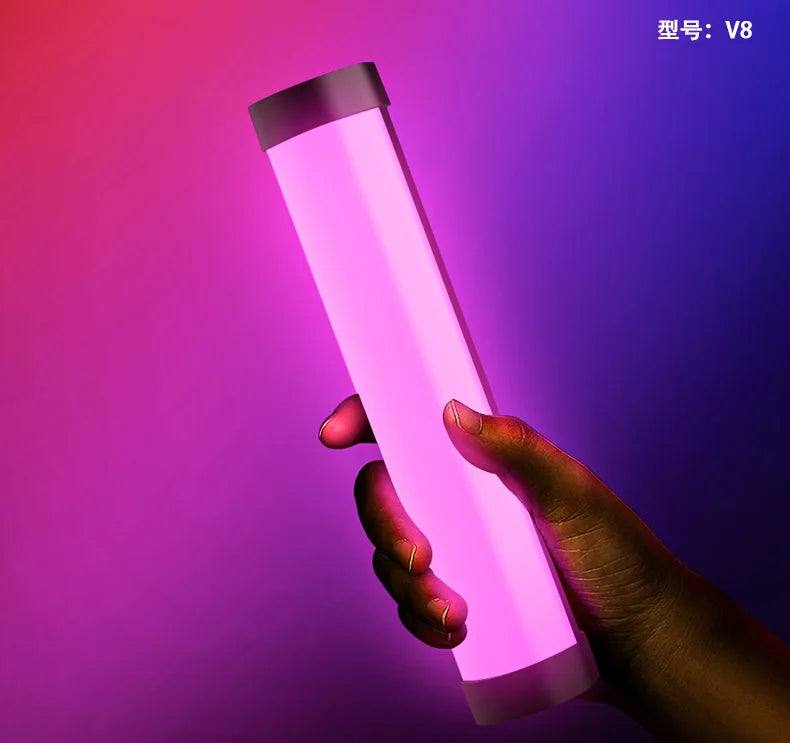 LUXCEO V8 Portable RGB Video Light Gamer Lamp 2000mAh Photo Video Shooting Selfie Lighting Fill-in lights for Vlog/YouTube