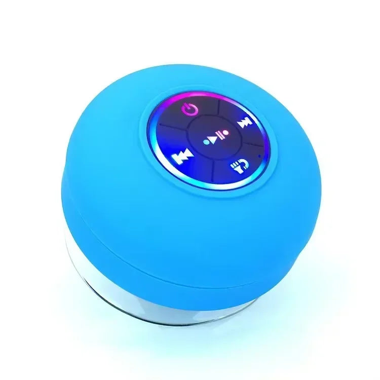 Waterproof Handsfree With Suction Cup Mic Loudspeaker Bluetooth Speaker Mini Shower Subwoofer For Bathroom Pool Beach Car Phone