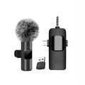 2025 Hot 4 In 1 Wireless Lavalier Microphone for iPhone Android 3.5mm for Radio Live Recording Noise Reduction Mini Microphone